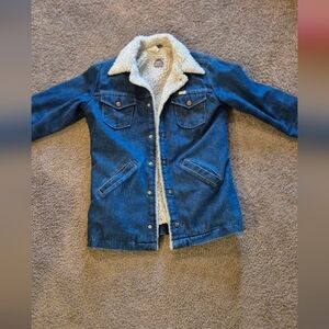Wrangler Denim Jacket with Sherpa Lining